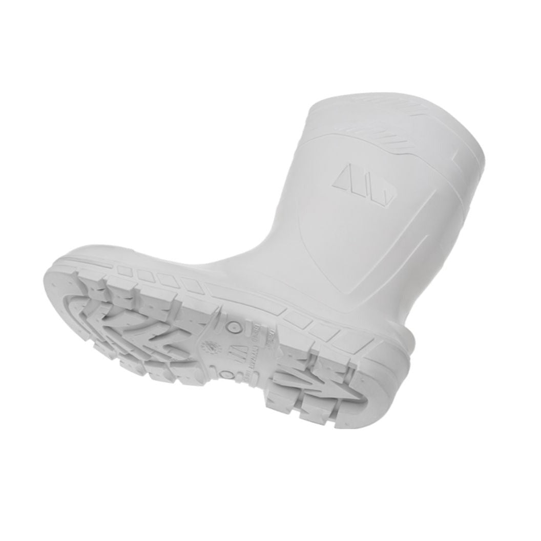 Bota de PVC Blanca con Puntera de Acero