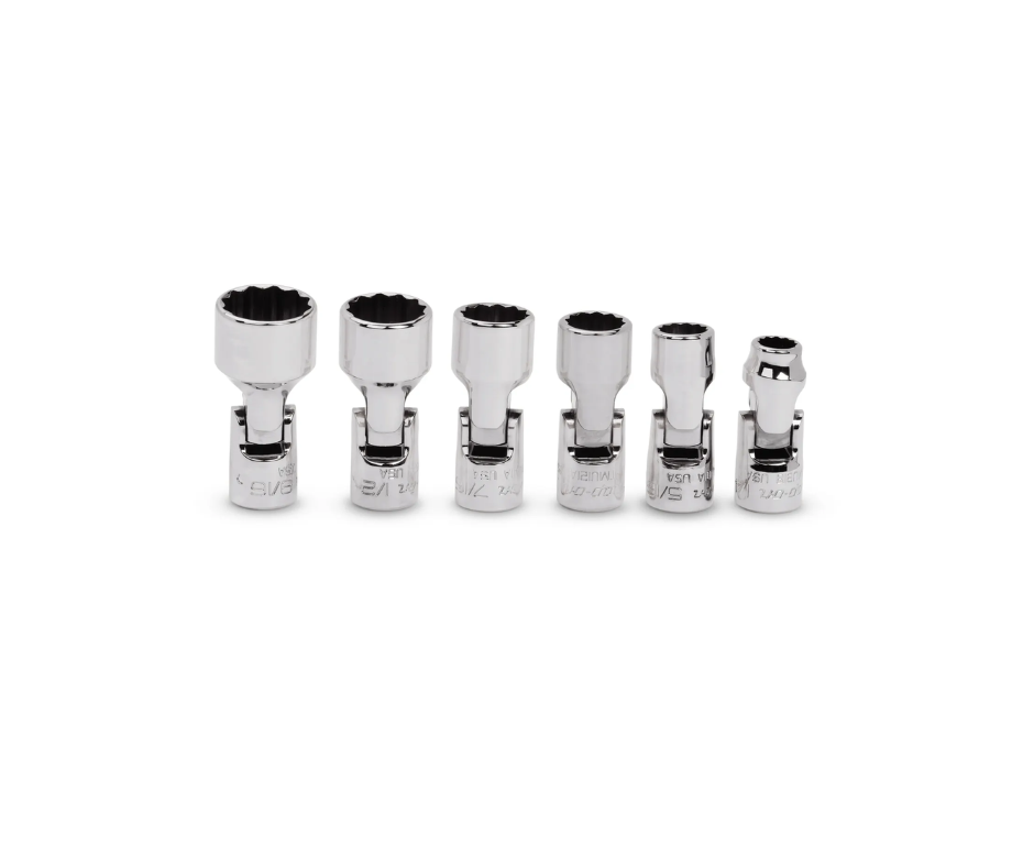 Llaves de tubo flexible encastre 1/4'' de 1/4'' - 9/16'' (6 Pza.) ''SNAP-ON'' (U.S.A)