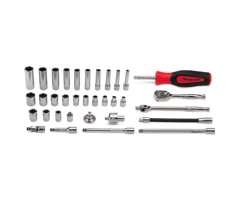 Juego de llaves de tubo encastre de 1/4'' de 3/16'' - 9/16'' ''SNAP-ON'' (U.S.A)