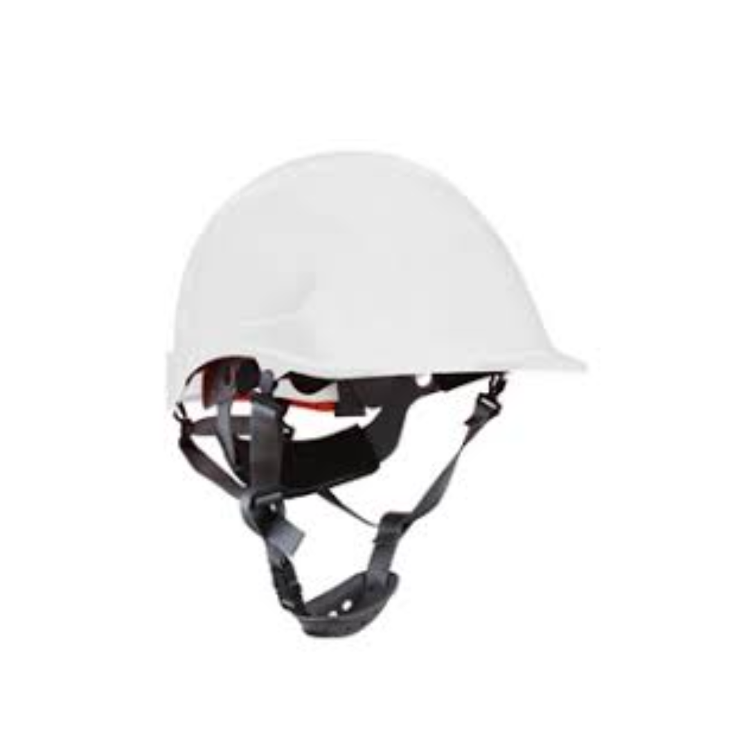 Casco de seguridad para trabajo en altura blanco Mountain ABS termoplástico