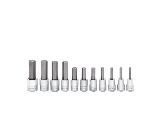 Juego de llaves de tubo allen encastre de 3/8'', 4 a 14 mm (11 pcs.) ''SNAP-ON ''(USA)