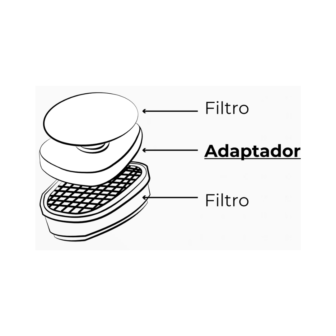 Adaptador para filtro Ergonic 411AF