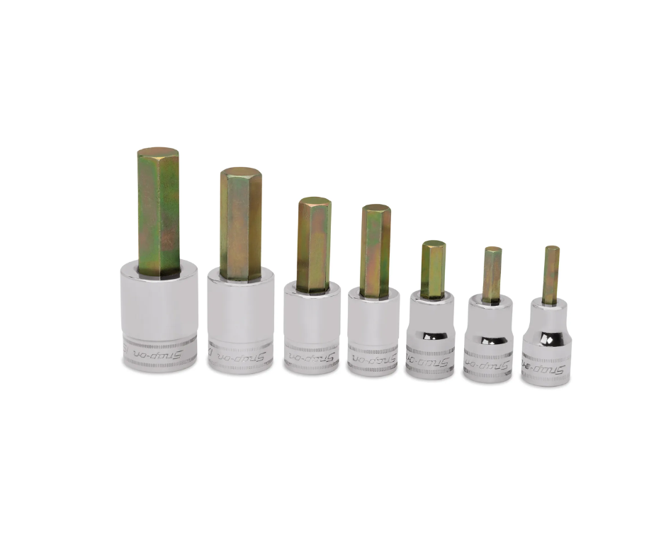Llaves allen encastre de 1/2'' 6 - 19 mm. (7 Pzas.) ''SNAP-ON'' (U.S.A)