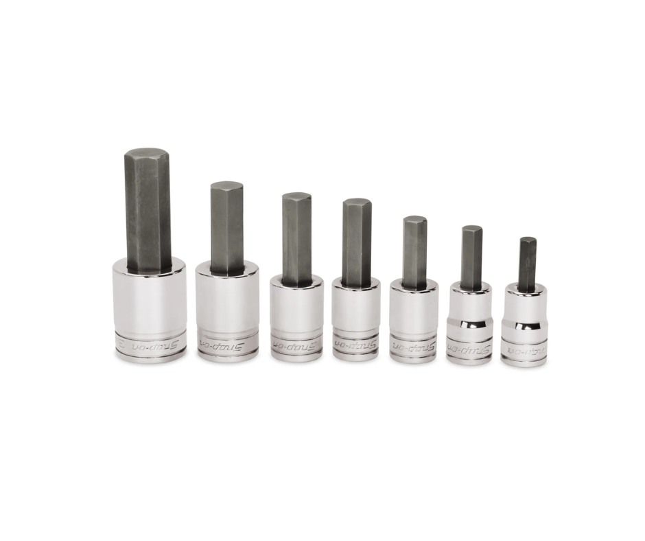 Llaves allen encastre 1/2'' 5/16'' - 3/4'' (7 Pzas.) ''SNAP-ON'' (U.S.A)