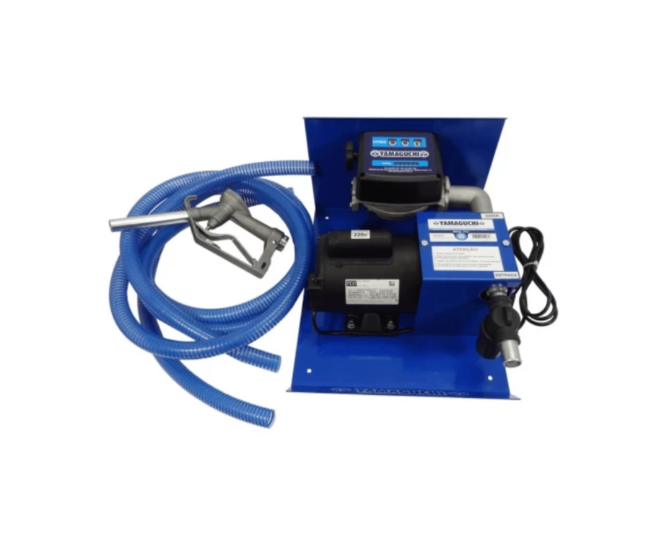 Bomba transferencia diesel 220 V. Manguera Espiral 1" "YAMAGUCHI"