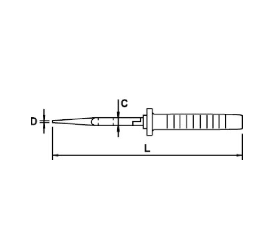 Alicate punta larga 160mm TITACROM® BIMAT 1000V, Mango por Inyección "EGA MASTER"