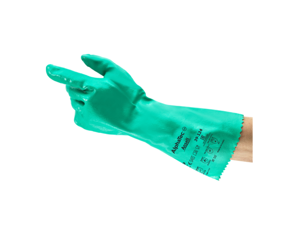Guante de nitrilo reforzado AlphaTec® protección mecánica y química "ANSELL"