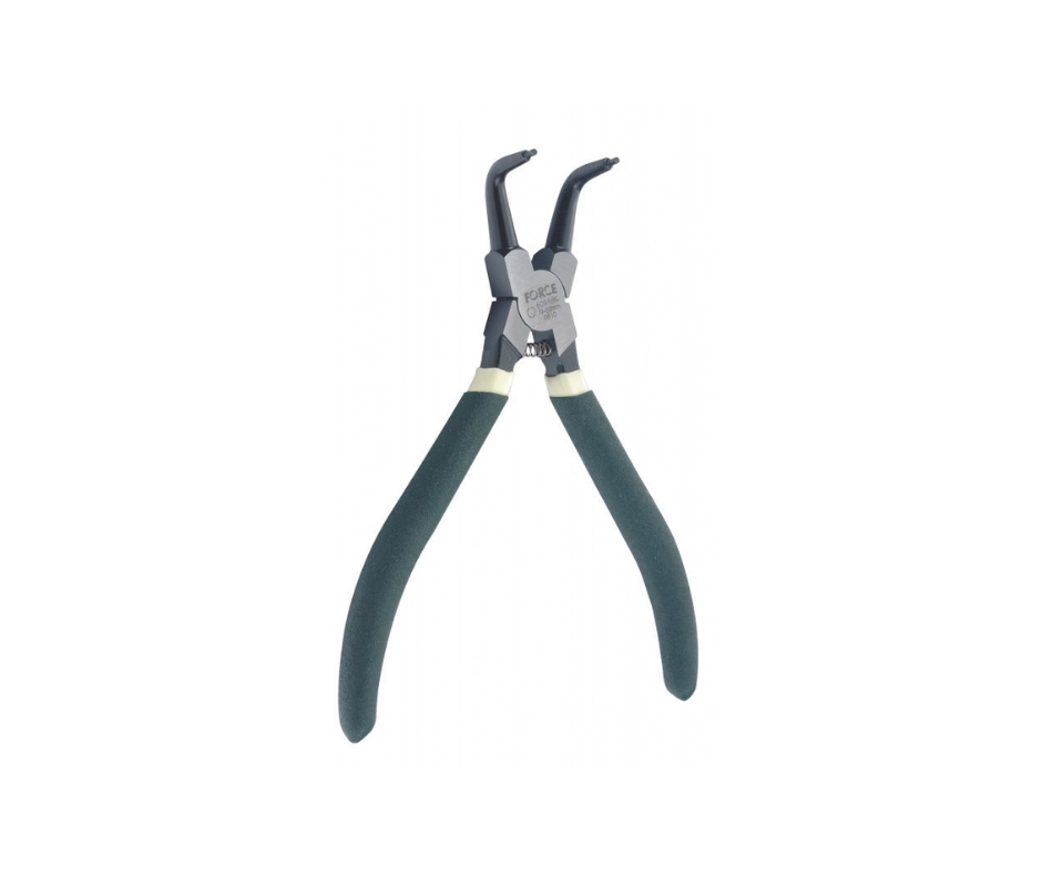 Alicate para Anillo de Retención, Punta Externa Curva de 7'' ''FORCE'' (TAIWÁN)