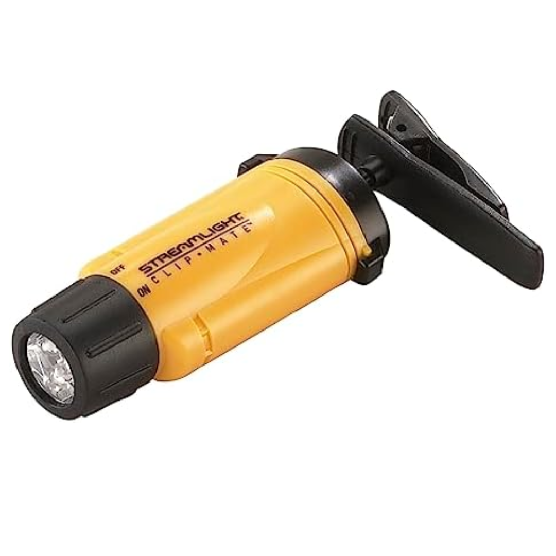 Linterna LED manos libres Mod. CLIPMATE FRONTAL 3 Led ultra brillantes, utiliza 3 pilas AAA