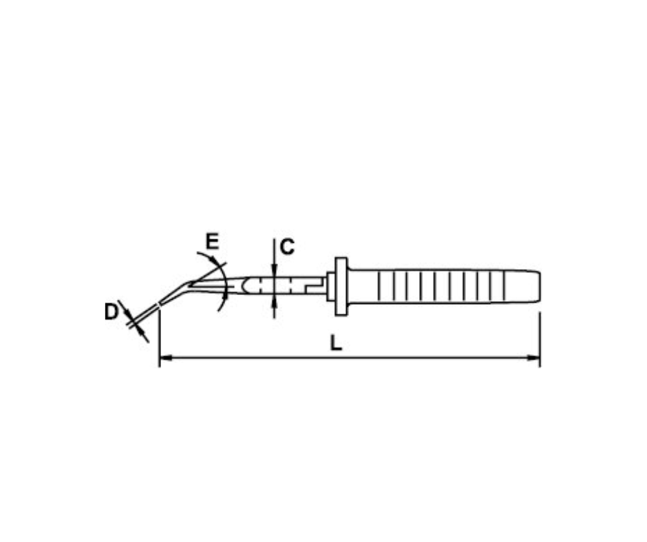 Alicate punta curva 160mm TITACROM ® BIMAT. 1000 V, Mango por Inyección "EGA MASTER"