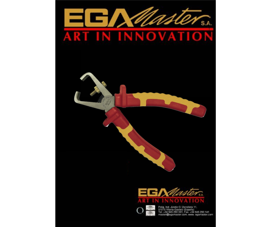 Alicate pelacable 160mm TITACROM® BIMAT 1000 V, Mango por Inyección "EGA MASTER"