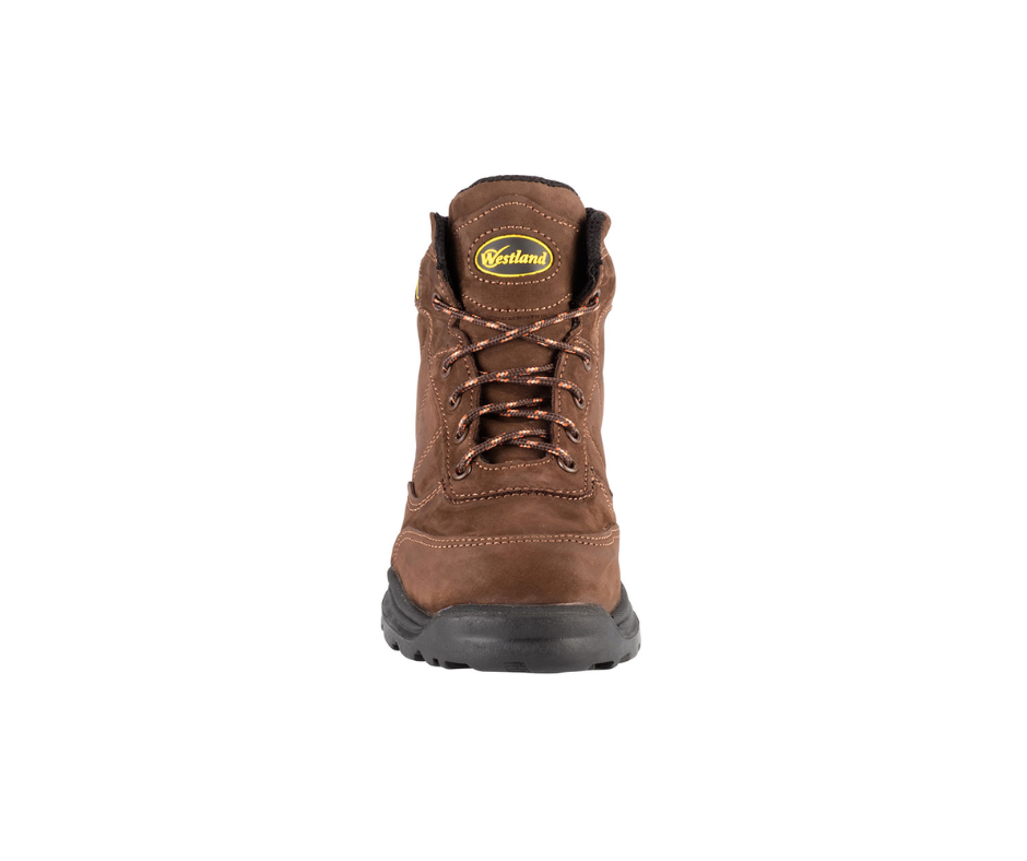 Botin seguridad dielectrico, fabricado en cuero Nubok y suela PU, Mod. HIKER Cumple ASTM F2413 "WESTLAND"