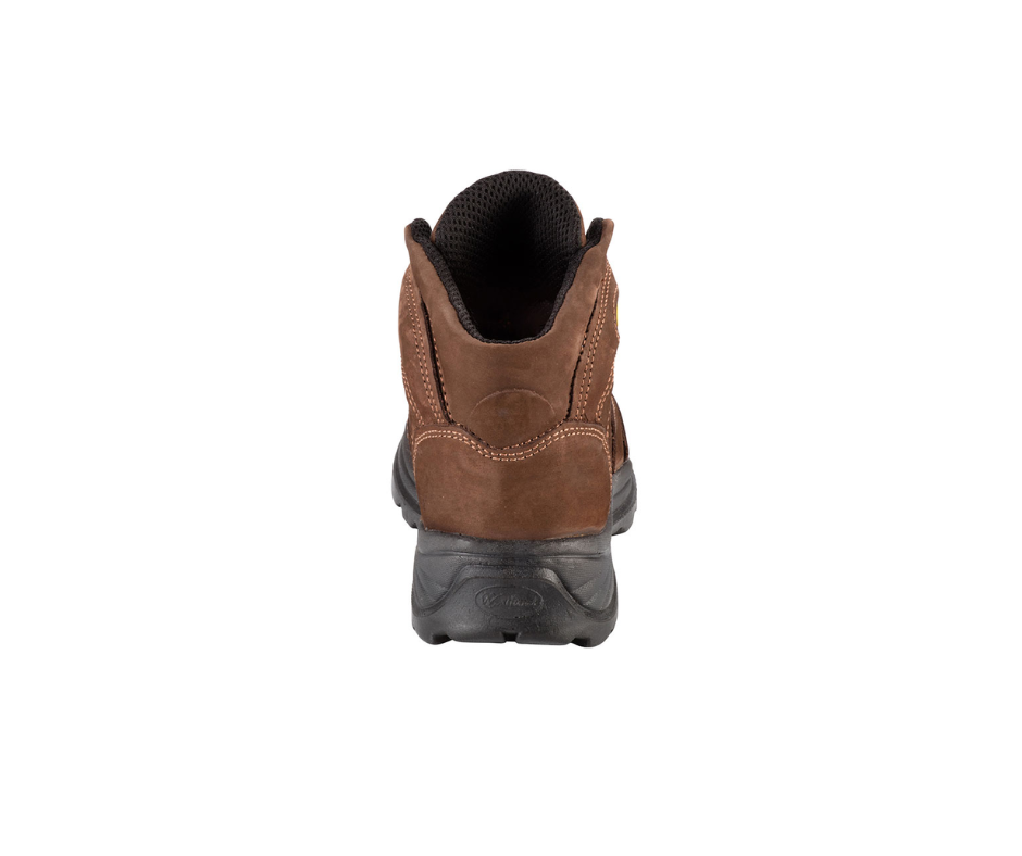 Botin seguridad dielectrico, fabricado en cuero Nubok y suela PU, Mod. HIKER Cumple ASTM F2413 "WESTLAND"