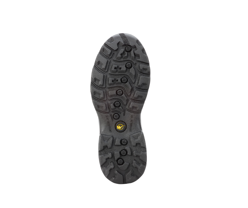 Botin seguridad dielectrico, fabricado en cuero Nubok y suela PU, Mod. HIKER Cumple ASTM F2413 "WESTLAND"