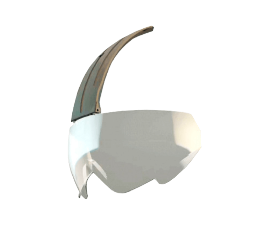 Casco MILENIUM class FULL BRIM color Blanco Sin slop con badana plastica ajuste ratchet