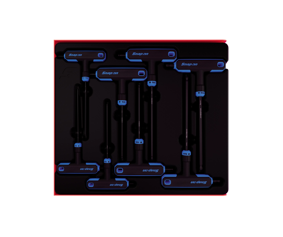 Llave Allen Hexagonal Métrica en T y L (8 Pzas.) SNAP-ON