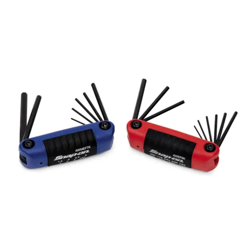 Juego de Llaves Allen Hexagonales Plegables SNAP-ON (16 Piezas, Milimetro/Pulgada) "SNAP ON"
