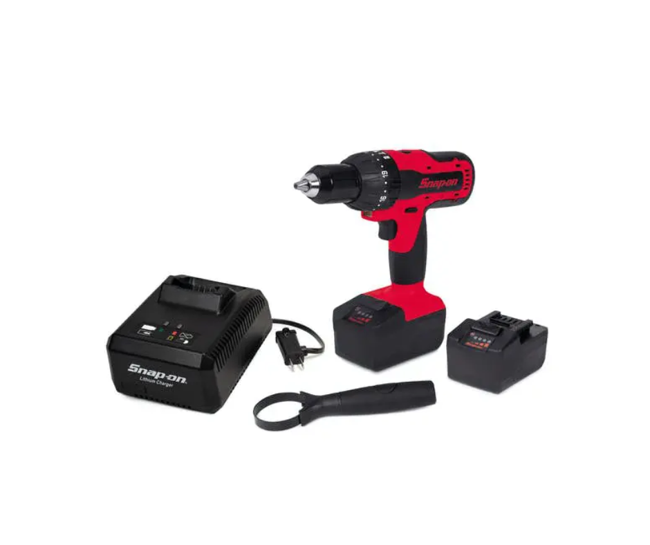 Taladro inalámbrico encastre de 1/2'' con linterna de iluminación LED de 18 Volt. incluye llave