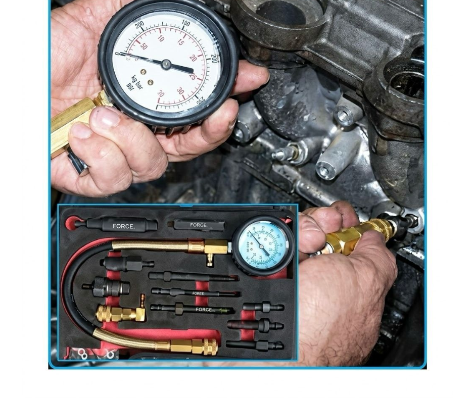 Compresimetro para motores a diesel de 0 - 1000 PSI ''FORCE''