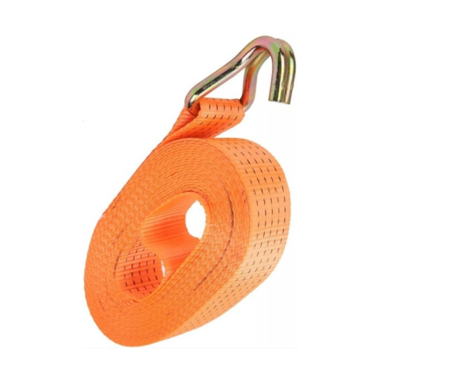 Faja para tesador de carga 4'' X 9 Mts. c/gancho tipo J ''LEVTEC'' (BRASIL)