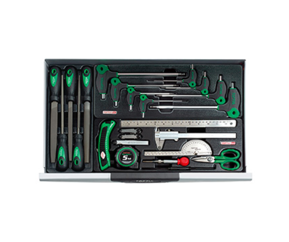 Armario Rodante de 7 Cajones TOPTUL GCAJ305B - Equipado con 305 Herramientas