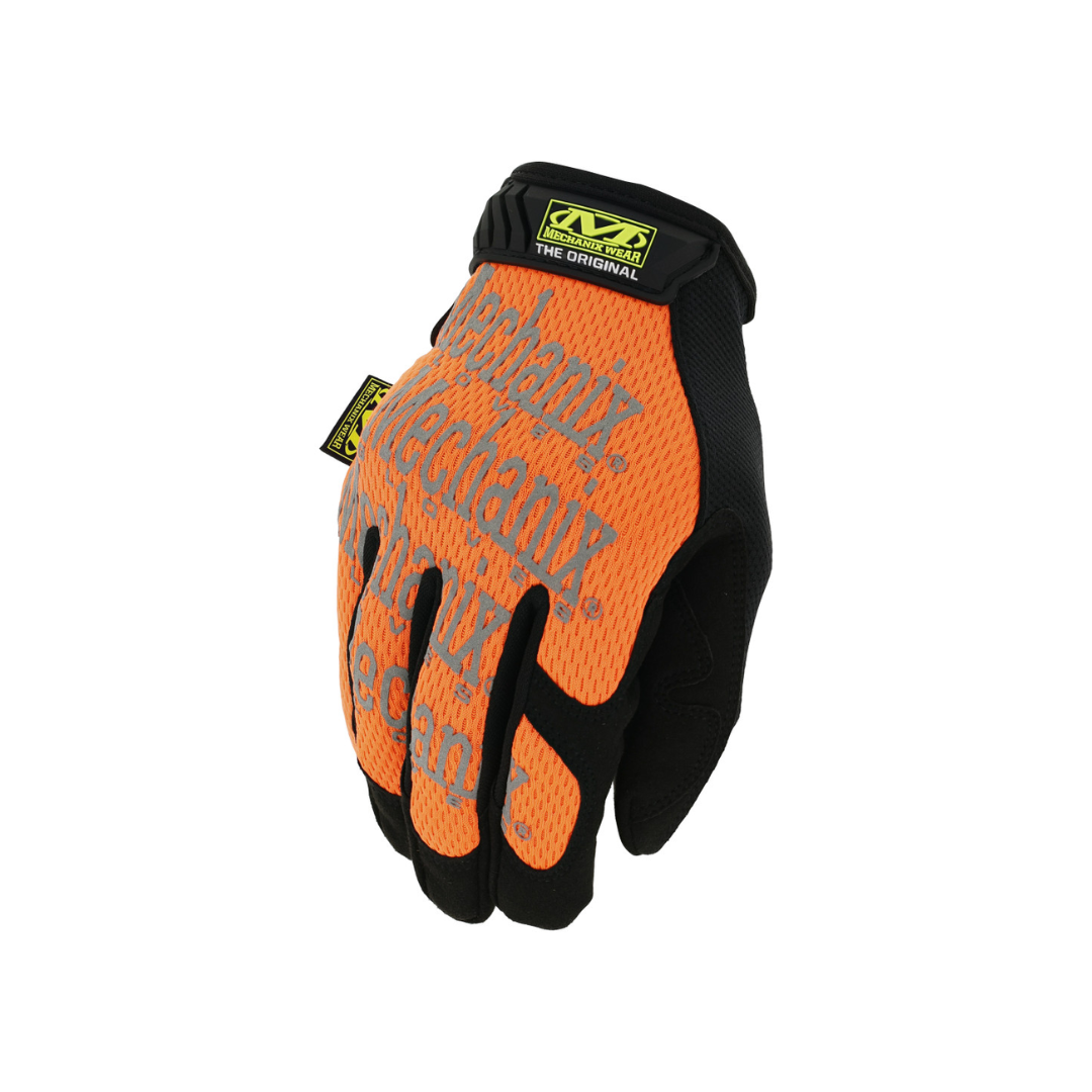 Guante de seguridad modelo safety original color naranja