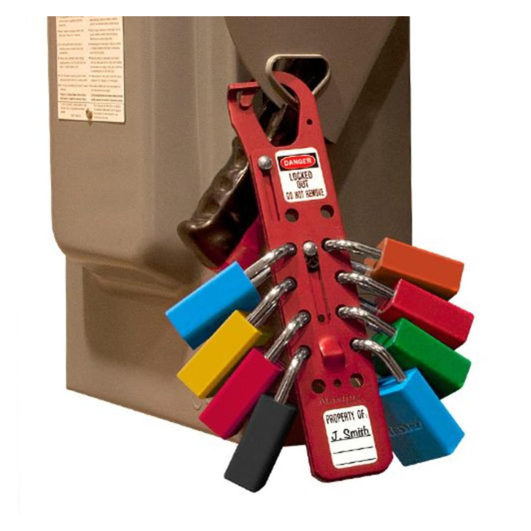Aldaba aluminio multi candado Master Lock