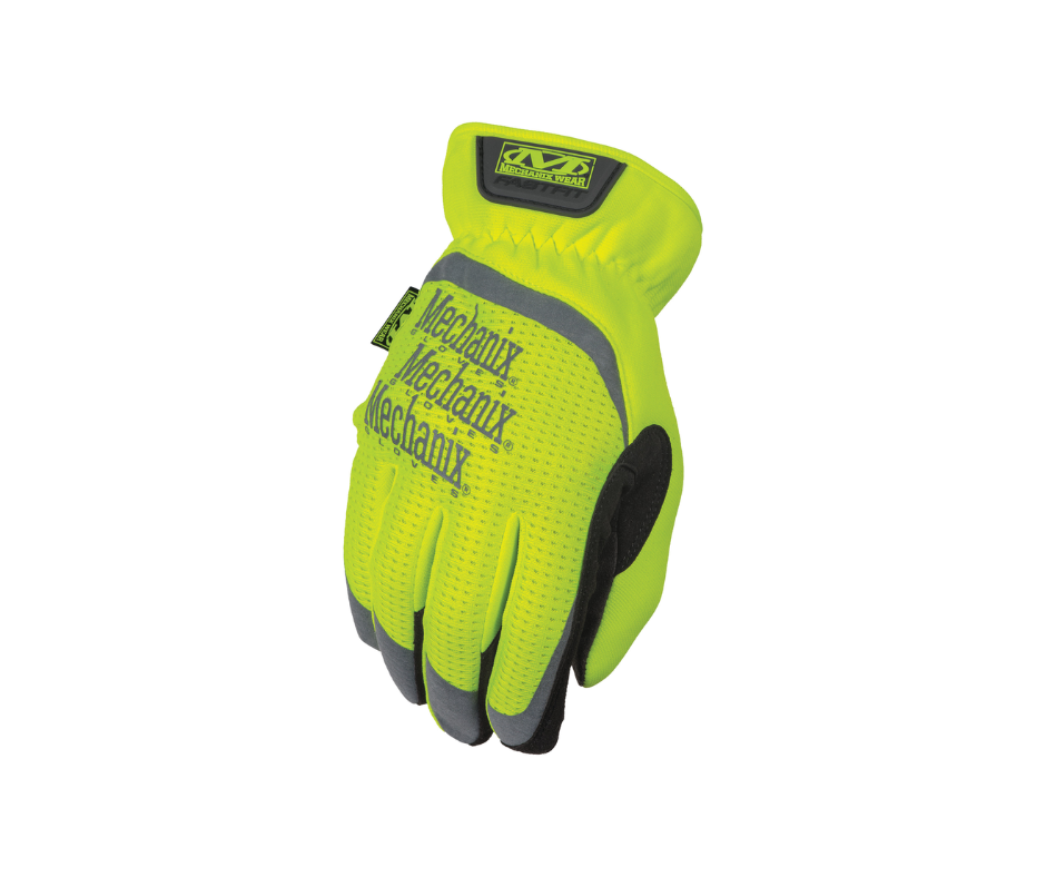 Guante de Seguridad SAFETY FAST FIT Amarillo con Palma de Cuero Sintético