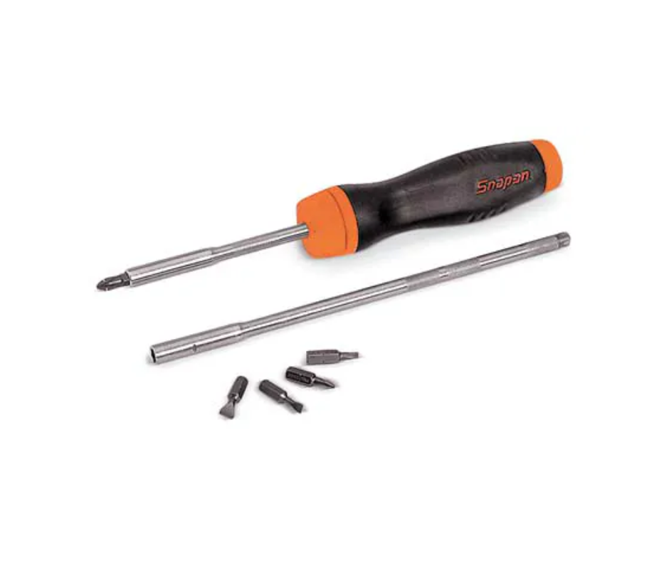 Destornilladores de empuñadura suave con trinquete de 8 pzas "SNAP-ON"