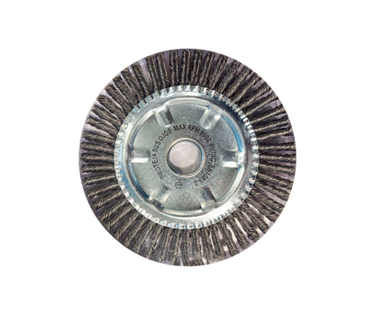 Cepillo Circular de Acero Trenzado 6" sin Tuerca RHINO