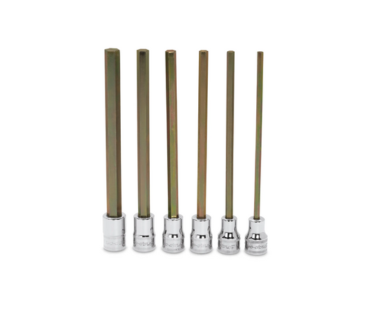 Llaves de dados con punta hexagonal larga de 3/8" de (6 Pzas) "SNAP-ON"