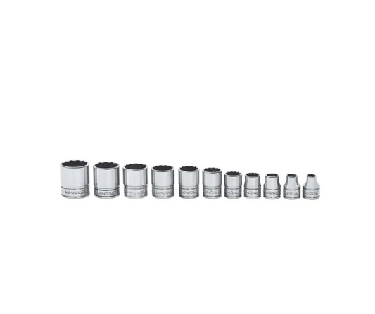 Llaves de tubo encastre de 1/4'' - 7/8'' 12 cantos (11 Pzas.) ''SNAP-ON'' (U.S.A)