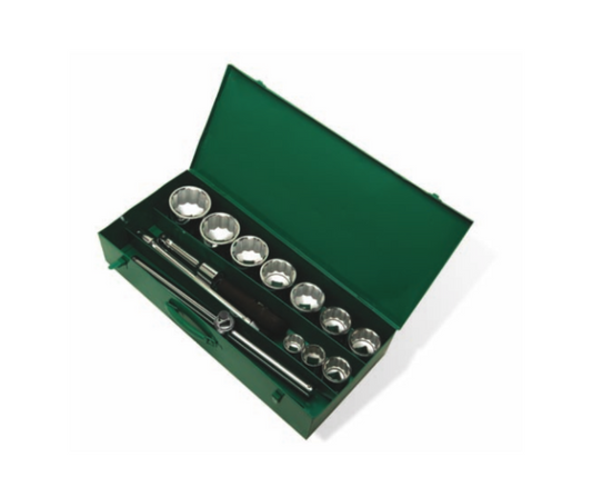 Llaves de tubo encastre 1'' de 1.7/16'' a 3.1/8'' (21 Piezas) NICHOLSON - 12 Cantos