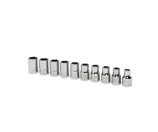 Llaves de tubo encastre de 1/2'' de 10 - 19 mm. (10 Pzas.) ''SNAP-ON'' (U.S.A)