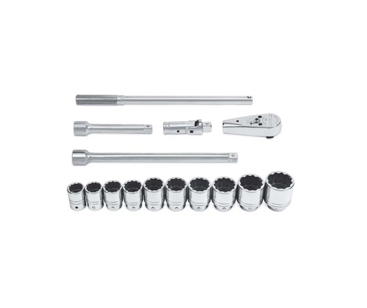 Llaves de tubo poco profundos encastre 3/4'' de 1-1/16'' - 1-1/8'' 12 cantos (12 Pzas.) "SNAP-ON"
