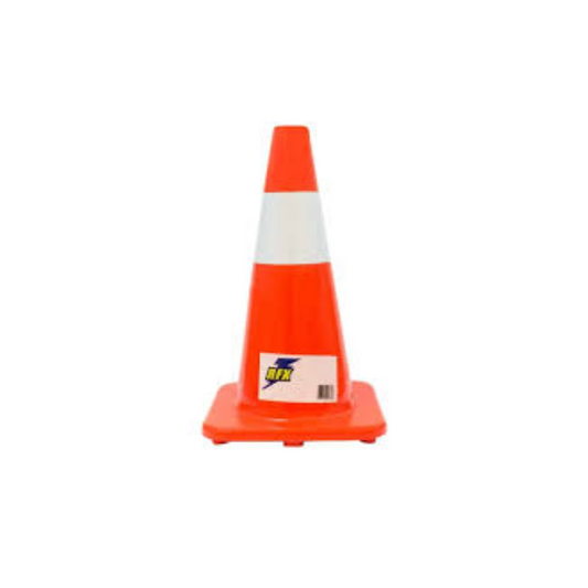 Cono de señalización de PVC de 18"/45 cm
