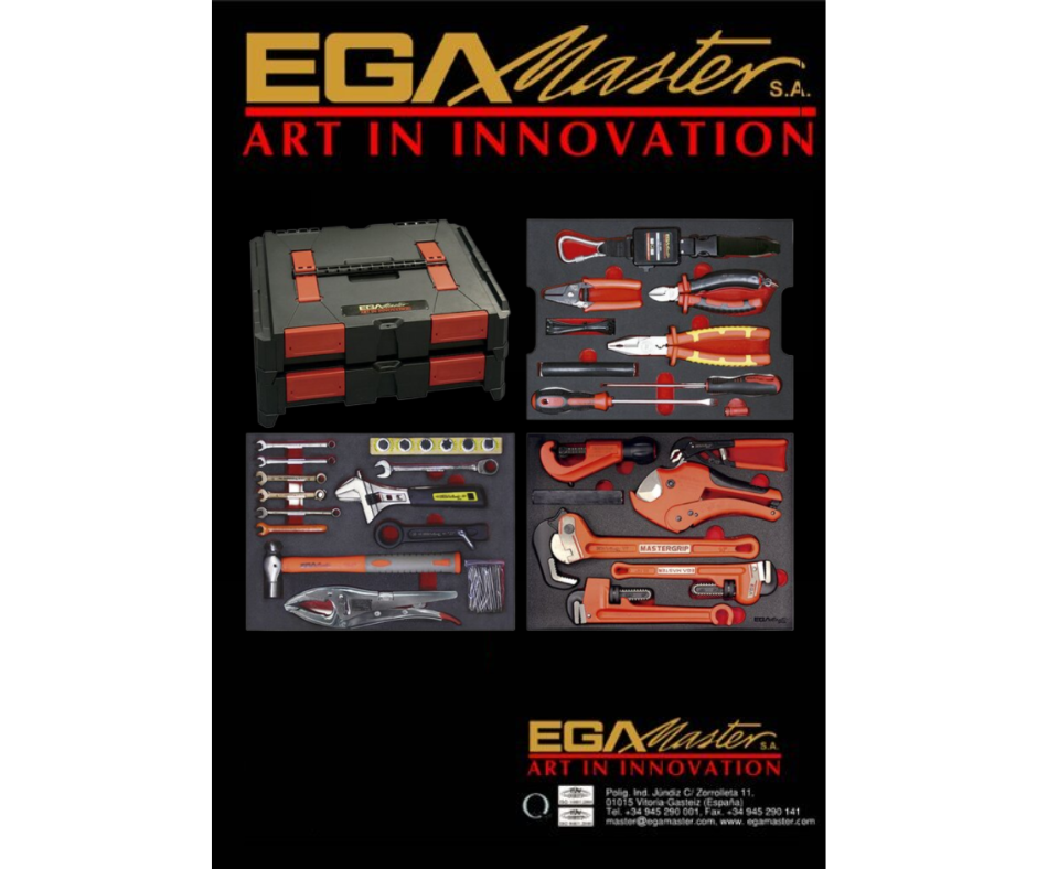 Ega Master Maletas ABS con herramientas (25 Pzas)