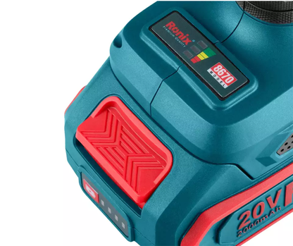 Taladro Percutor Inalámbrico 20V Brushless "RONIX"