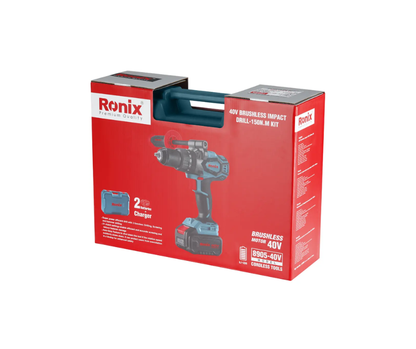 Taladro Percutor Inalámbrico 40V Brushless RONIX 8905