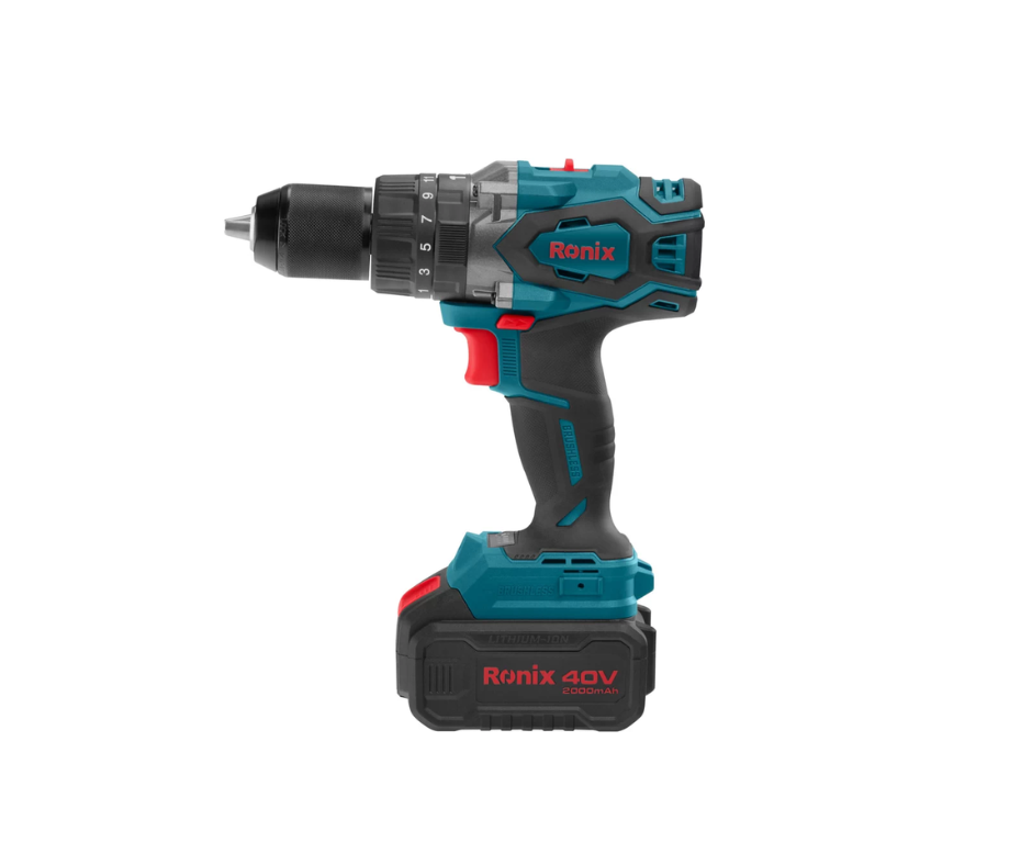Taladro Percutor Inalámbrico 40V Brushless RONIX 8905