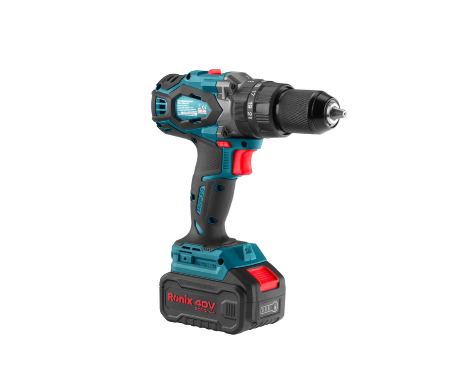 Taladro Percutor Inalámbrico 40V Brushless RONIX 8905