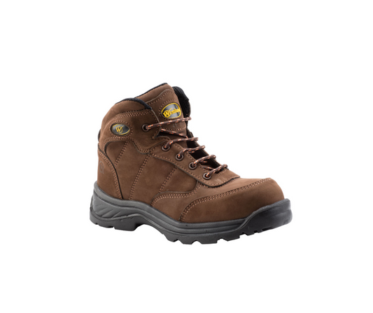 Botin seguridad dielectrico, fabricado en cuero Nubok y suela PU, Mod. HIKER Cumple ASTM F2413 "WESTLAND"