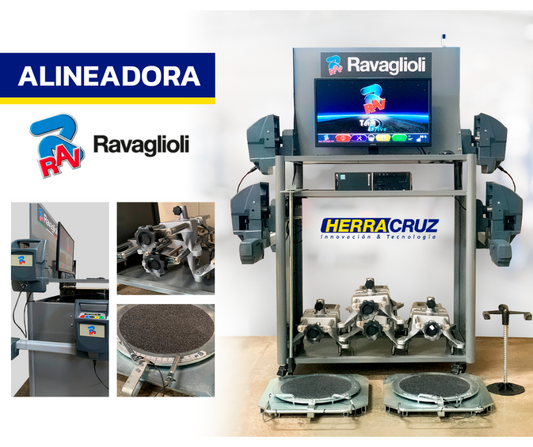 Alineadora de Dirección RAVAGLIOLI 6 Sensores Bluetooth – Incluye Accesorios