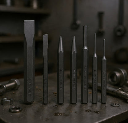 Juego de 8 Piezas de Punzón y Cincel WILLIAMS PC-8