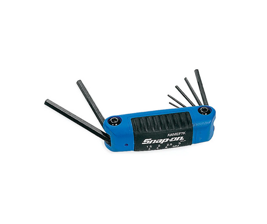 Llaves Allen métrico de 1.5 - 6 mm. tipo corta pluma (7 Piezas) ''SNAP-ON''