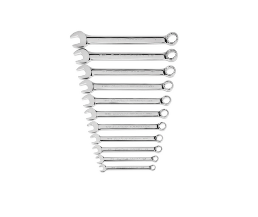 Llaves combinadas de 3/8'' - 1'' (11 Pzas.) 12 cantos SNAP-ON (U.S.A)