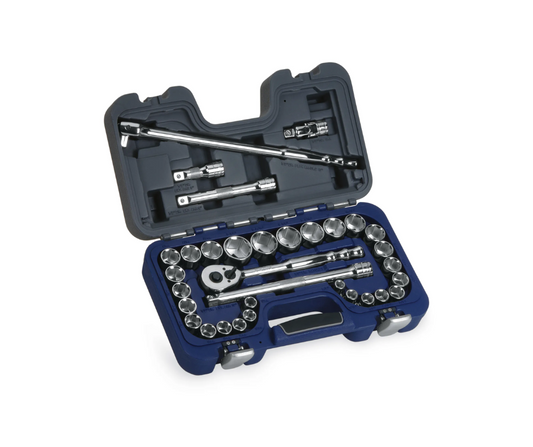 Llaves de tubo encastre 1/2'' de 6 cantos (33 Pzas) ''SNAP-ON'' (U.S.A)
