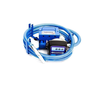 Bomba para diesel de 12 V. con manguera en espiral de 3 m en la salida y medidor "YAMAGUCHI"