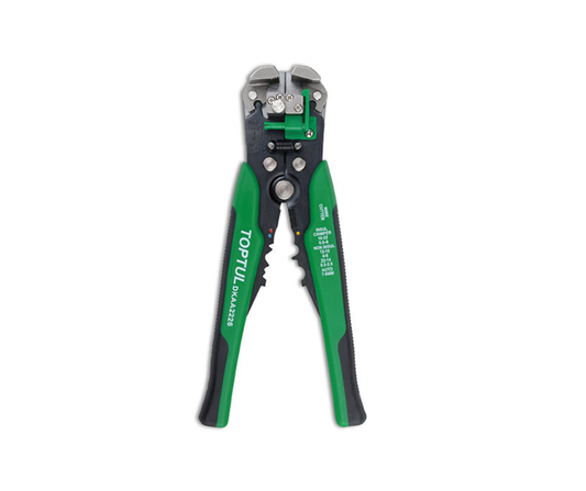 Alicate Pelacable Automático y Crimpador TOPTUL (3 en 1)