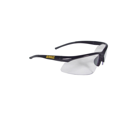 Lente de seguridad transparente espejado Mod. RADIUS Norma ANSI Z87.1+ ''DeWALT'', con filtro UV